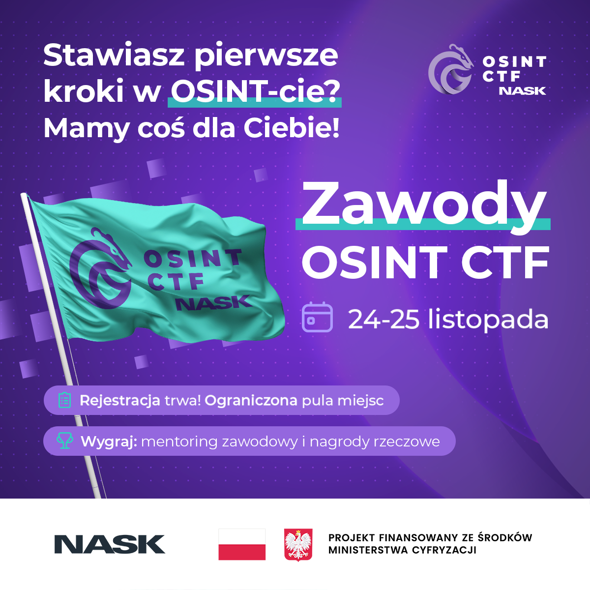 OSINT CTF i webinary organizowane przez NASK - 24-25 listopada 2025